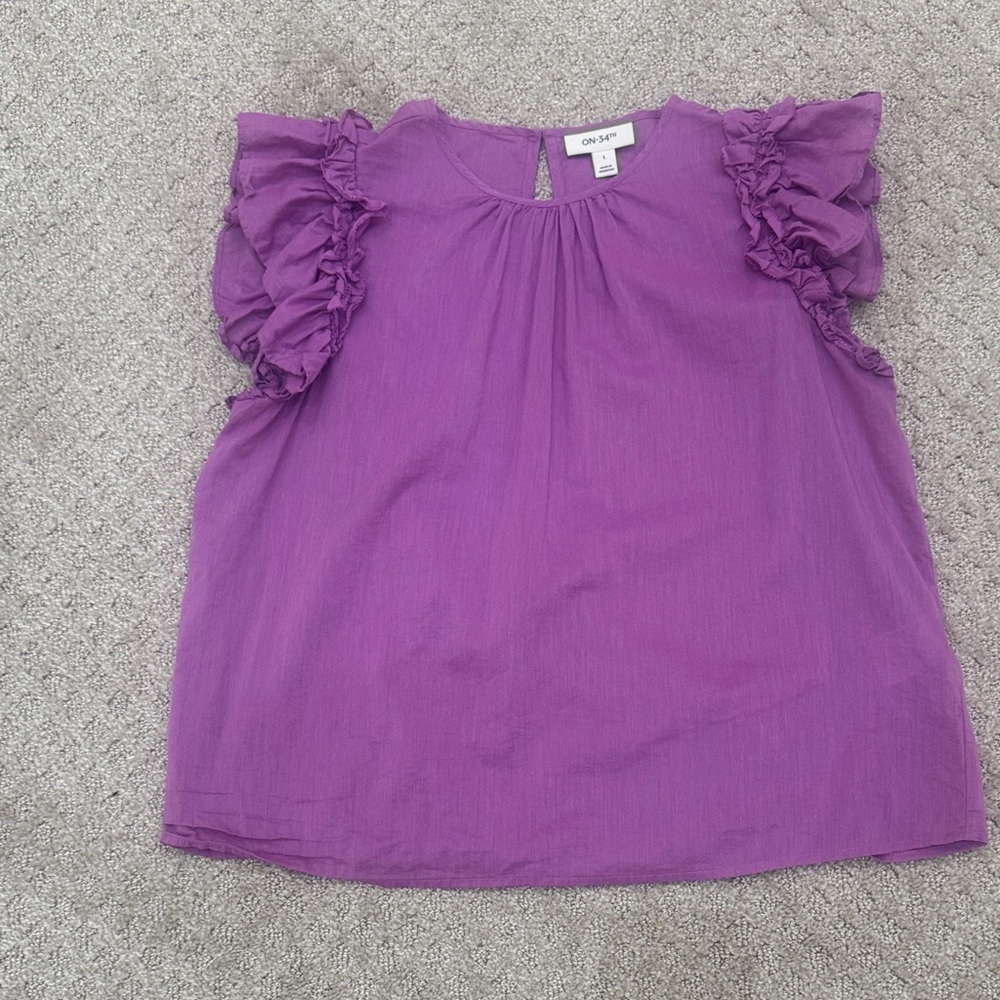 Ruffle Sleeve top